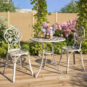 Aluminum Bistro Set for Small Spaces