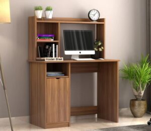 Multi-Functional Reading Table with Built-in Shelves