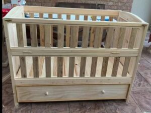 Canopy Baby Cot with Mosquito Net
