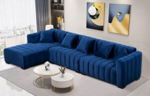 Modular L-Shaped Sofaset with Bold Colors