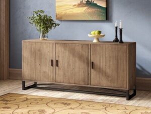 Rustic Reclaimed Wood Sideboard with Distressed Finish