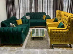 Tufted Lawson Sofa Set