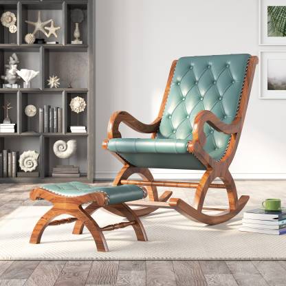 Leather Reclining Rocking Chair