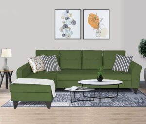 Bohemian-Inspired L-Shaped Sectional with Vibrant Patterns