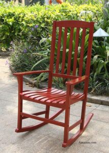 Farmhouse Style Wooden Rocker