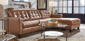 Vintage-Inspired Fiber Sofa Set
