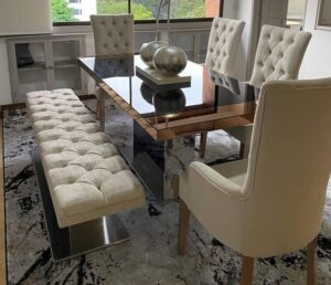 Dining Table with bench 6 Seater