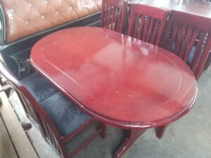 Affordable Oval Dining Table with Cross Legs