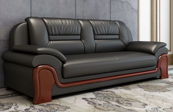 Compact Two-Seater Fabric Sofaset