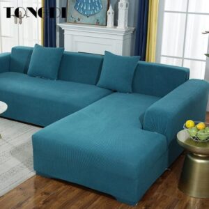 Microfiber Upholstered L-Shaped Sofa 4 seater