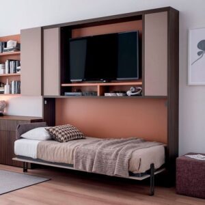 Murphy Bed with Hidden TV Console