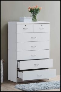 Minimalist White Lacquer Drawers
