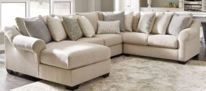 Family-Friendly U-Shaped Sofaset