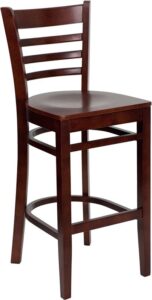 X-Back Wooden Barstool