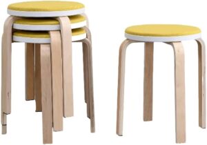 Stackable Wooden Bar Stool