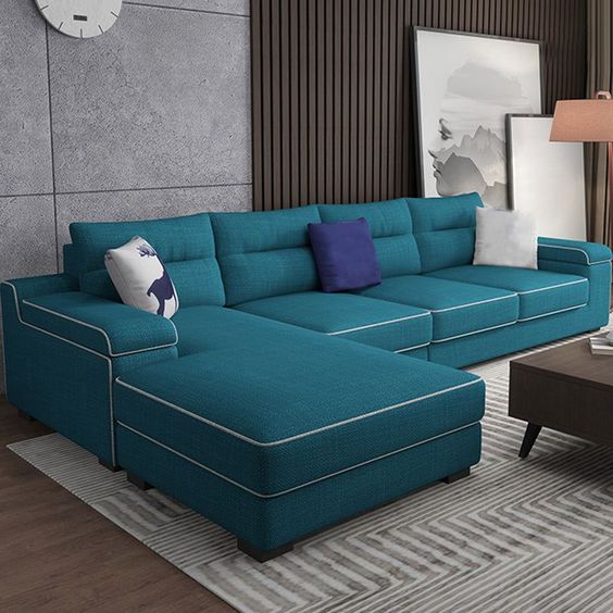 Budget-Friendly L-Shaped Sectional Sofaset