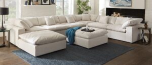 Classic Fiber Sectional Sofaset