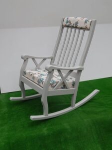 Compact Wooden Nursery Rocker
