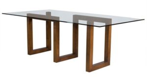 Glass-Top Dining Table