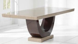 Marble-Top Dining Table