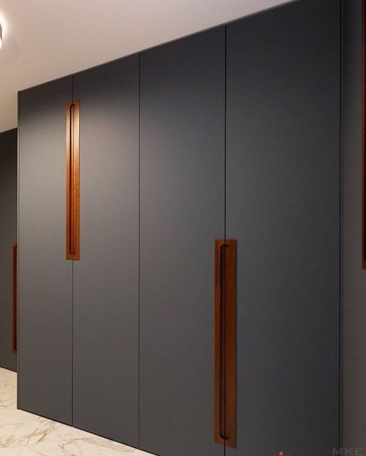 Minimalist Wall Wardrobe with Hidden Handles