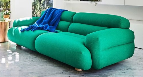 Budget-Friendly Plush Velvet Sofa