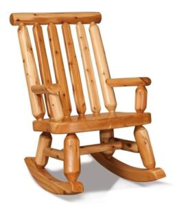 Rustic Log Rocking Chair