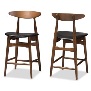 Square Seat Wooden Counter Stool