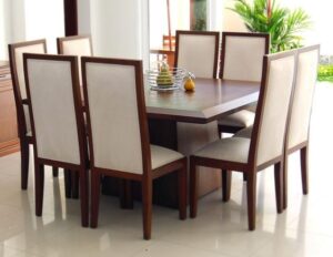 Affordable Marble-Top Dining Table 6 seater
