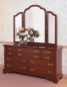 Elegant Dresser and Mirror Set