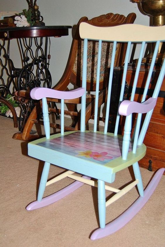 Youthful Rocking Chair with Bright Colors