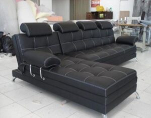Sleeper L-Shaped Sofa with Storage 4 seater