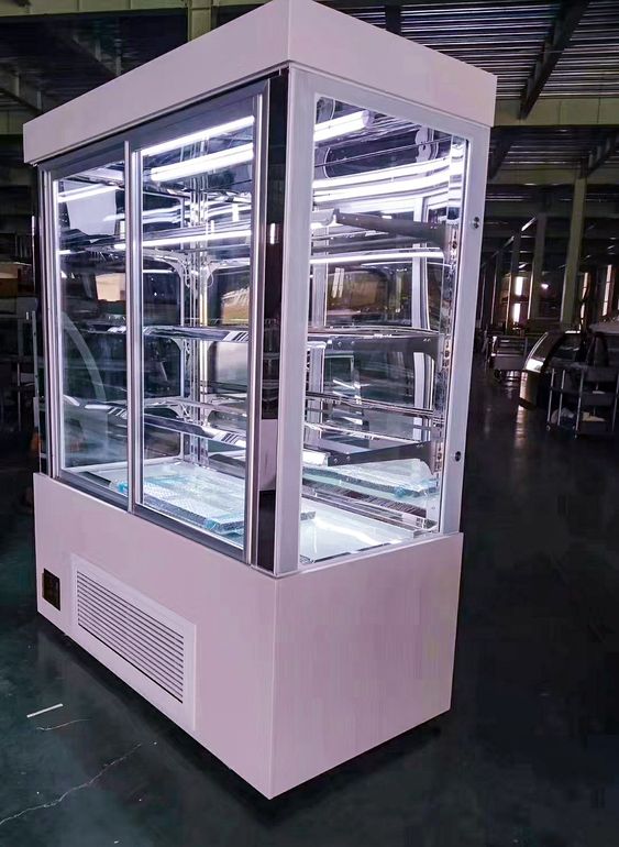 Illuminated Glass Showcase with Adjustable Shelves
