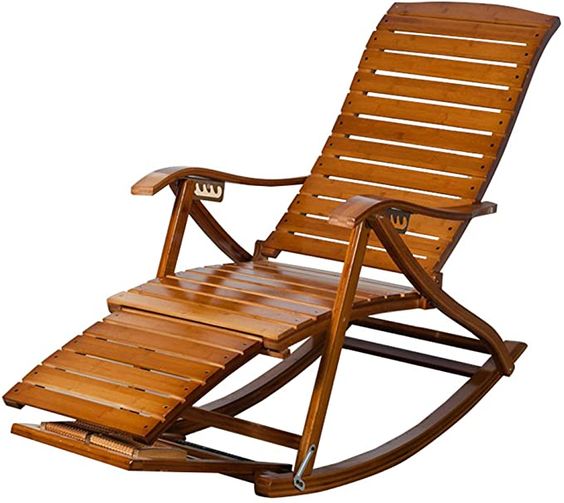 Modern Wooden Rocking Lounger