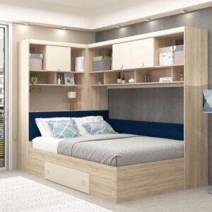 Murphy Bed with Fold-Out Nightstands