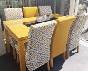 Luxury 2 tone Wooden Dining Table