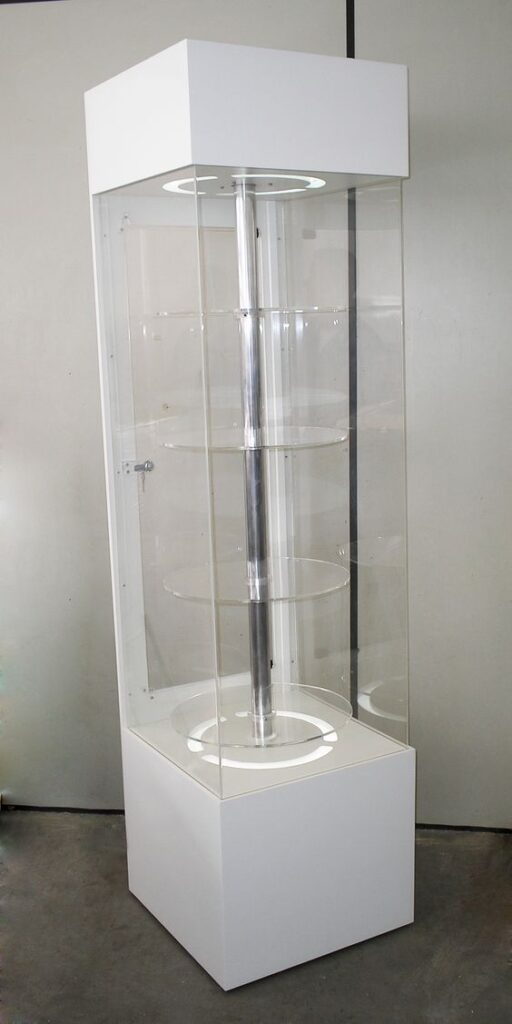 Rotating Glass Display Stand