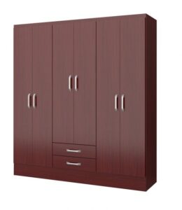 Budget Oak Effect Wardrobe 6 doors 