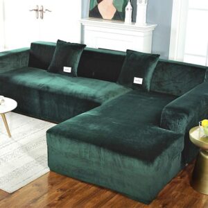 Microfiber Upholstered L-Shaped Sofa 4 seater