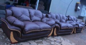 Quilted Fiber Sofa Set
