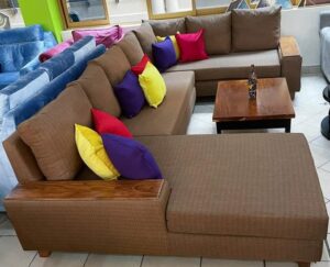 Minimalist Chic U-Shaped Sofaset