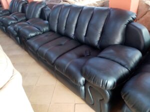 Fiber Upholstered Sofa Set