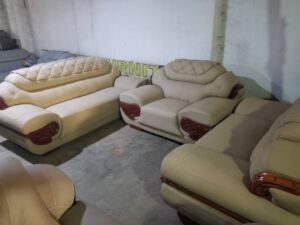 Leather Chesterfield Loveseat