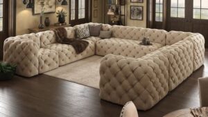 Rustic Charm U-Shaped Sofaset