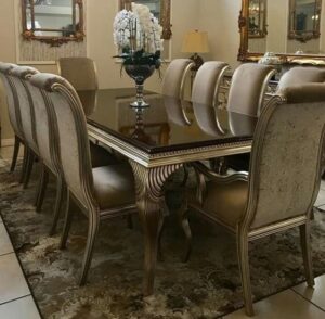 Affordable Marble-Top Dining Table 10 seater