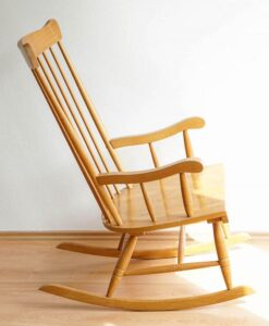 Vintage-Inspired Low Rocking Chair