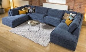 Classic Elegance U-Shaped Sofaset