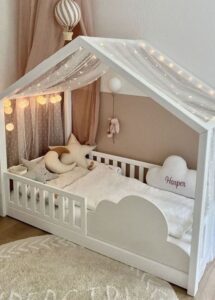 Butterfly Canopy Kids Bed