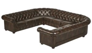 Classic Velvet U-Shaped chesterfield Sofa