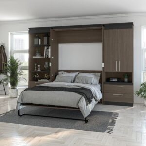 Murphy Bed with Adjustable Shelves